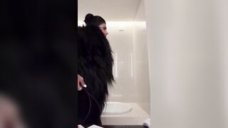 Mia Khalifa Trying on a Sexy Outfit with Her Breasts Exposed