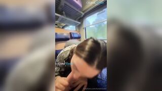 Karol Rosado Fucking on all fours while traveling on the train