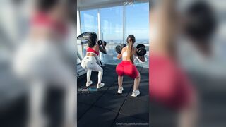 Karol Rosado Gets Fucked in a Hot Threesome with Her Gym Friend