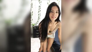 My squirting orgasm makes my boyfriend cum inside my juicy pussy