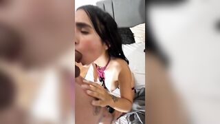 Dear Sofia, a very attractive Colombian woman in lingerie having amazing sex.