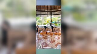 Kathrin3 and her friends having sex in a lesbian video