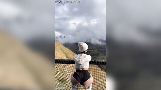 Kathrin3 sweetens her body before masturbating