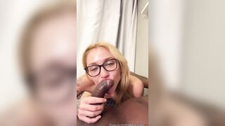 Brasiloirinha is fucked by a black man in doggy style