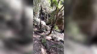 Daring girl receives a thick cock in the woods