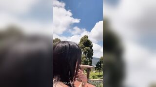 Karina Garcia shows off her gorgeous body in the pool