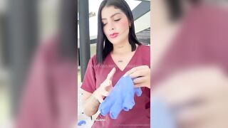 Michelle Rabbit and Paola Vega having sex in a lesbian video after a massage