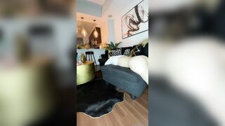 Little Kelsey Lawrence fucking on the sofa with a huge BBC