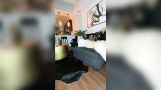 Little Kelsey Lawrence fucking on the sofa with a huge BBC