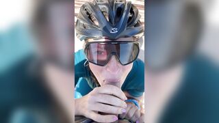 Cyclist Cecilia Sopena Sucks a Cock