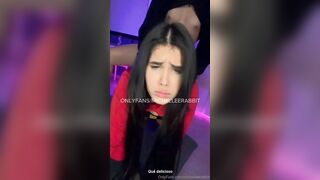 Michelle Rabbit having sex with her friend dressed as a comic book character