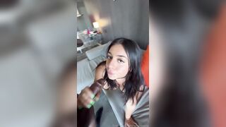 Melztube fucking on the sofa with two huge cocks