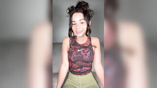 Horny Jameliz with her tight pussy pleases herself with her fingers and a dildo