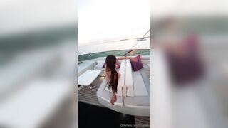 Izzy Green gets fucked doggy style on her friends yacht
