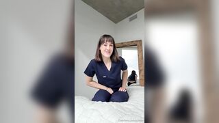 Jules Ari Mounts Her Dildo on the Four Poster Bed