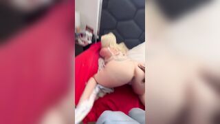 Becky Crocker having sex on all fours with a huge BBC