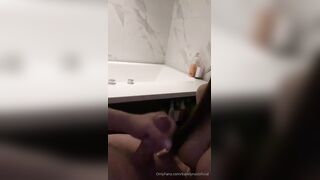 Karely Ruiz helps her boyfriend cum by giving him a delicious blowjob